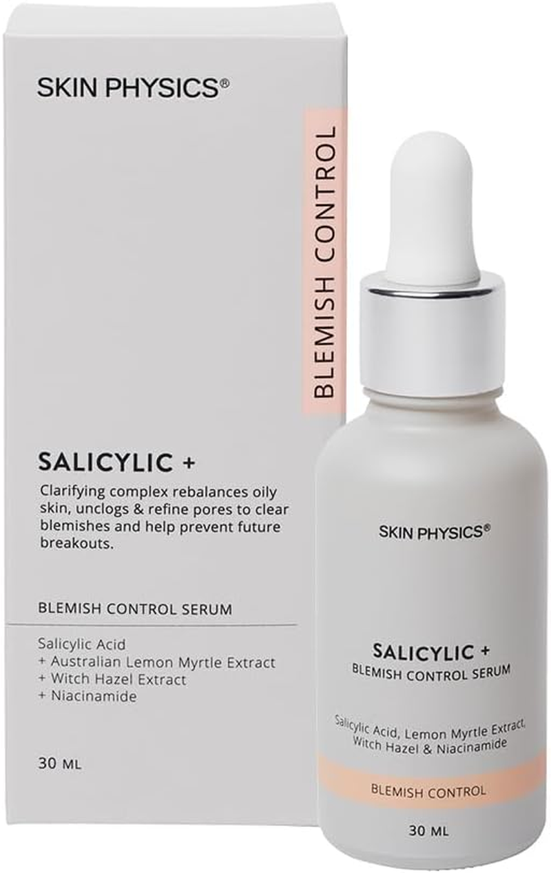 Skin Physics Salicylic Acid Blemish Control Serum 30Ml &ndash; with Lemon Myrtle, Witch Hazel & Niacinamide &ndash; Targets Breakouts, Blemishes, Oily Skin & Pores image number 3
