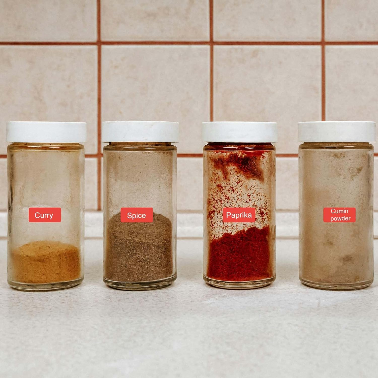 3 Rolls Label Maker Tape for Phomemo D30, Label Printer Paper Stickers Waterproof Thermal Self-Adhesive Label Thermal Paper for Label Maker Machine for Home Office School (Red, 12Mm X 22Mm) - Orange image number 4