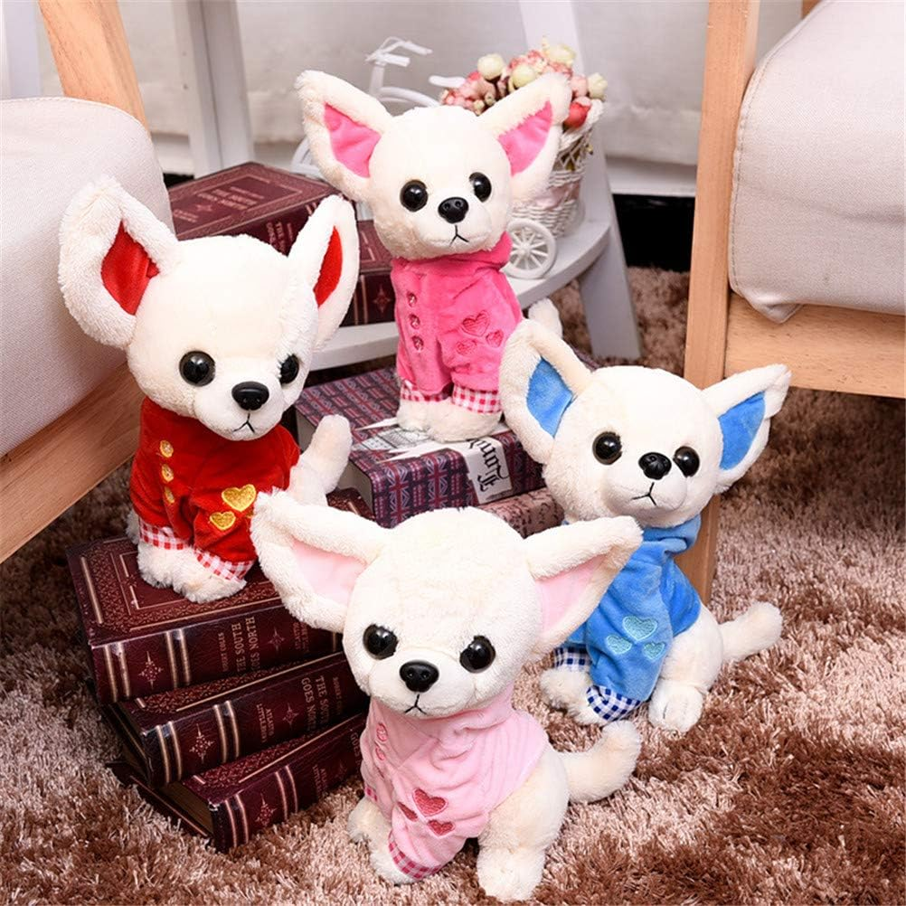 Stuffed Dog Puppy Toy Dog Plush Toy Soft Doll Stuffed Animal Pillow Birthday Gift Present Cute Dog Ornaments Decoration Handicraft House Desktop Decoration Prop,17Cm/6.7" image number 5