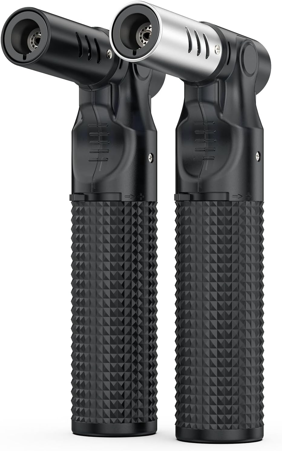 Torch Lighters, 2 Pack Adjustable Jet Flame Portable Butane Windproof Refillable Gas Lighter for Candle, Grill, BBQ, Fireworks (Not Included) image number 1