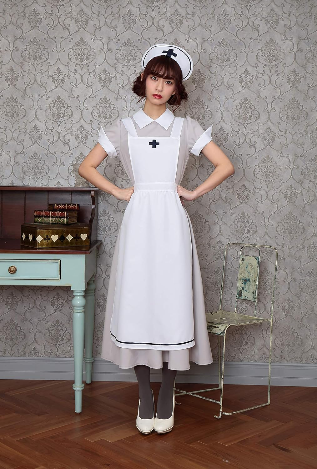 Clearstone Party City Classic Long Cosplay, Classic Long Nurse, Women'S, L, White