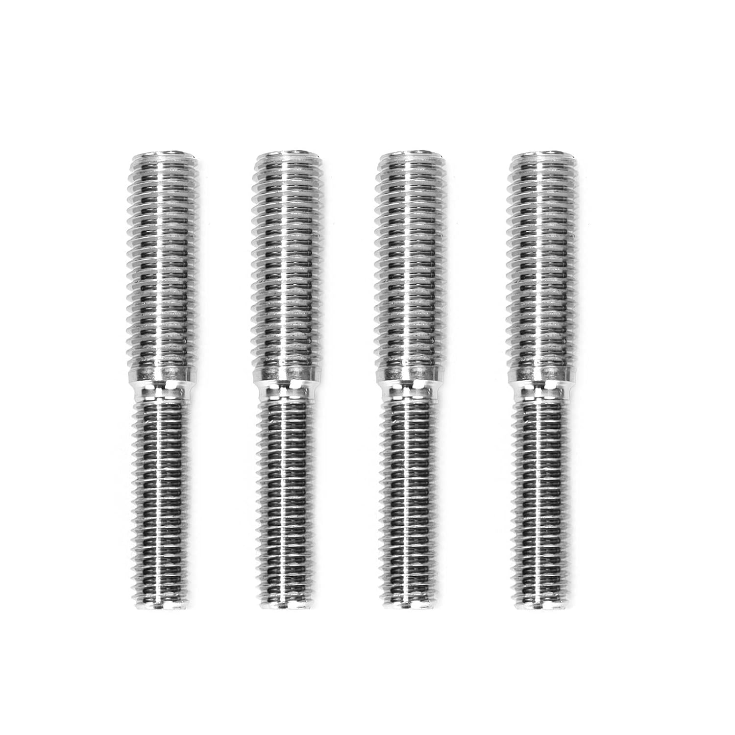 4Pcs Double End Screw Bolts 304 Stainless Steel M10*1.5 to M12*1.75 Threaded Stud Fasteners (M10 to M12) image number 3
