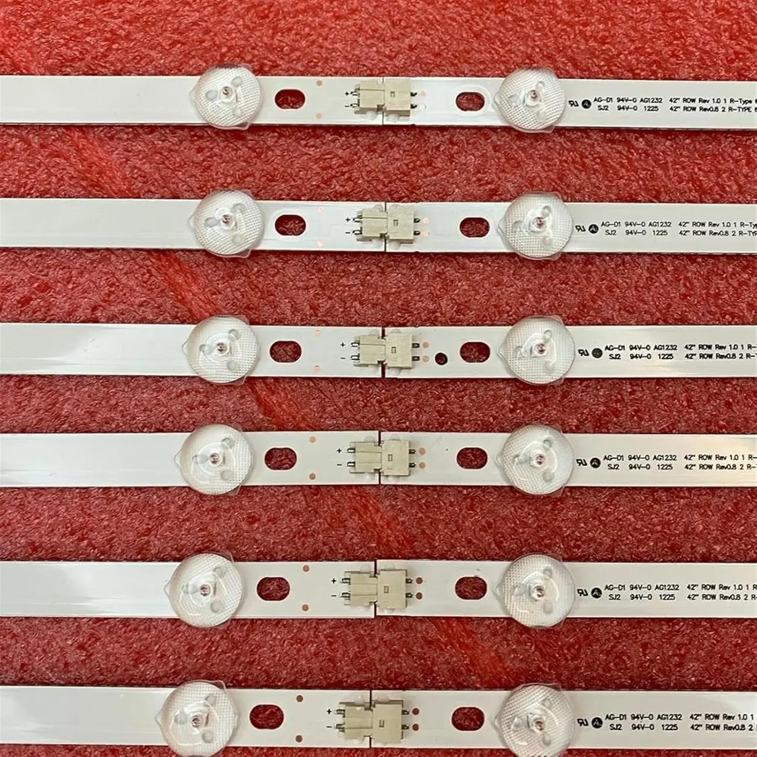 12 Pcs/Set LED Backlight Strip for TV 42LM340T 42LM3700 42LS3400 42LM3400 6916L-0882A 0913A 6916L-1028A 1029A LC420DUN SE R2 image number 1