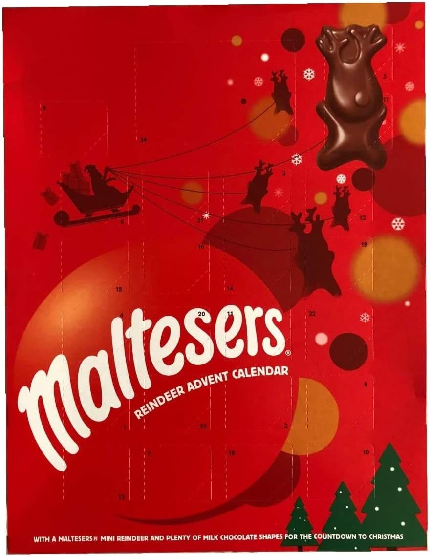 Advent Chocolate Calendar (3 Pack) Bundle of Cadbury, Maltesers and Galaxy Advent