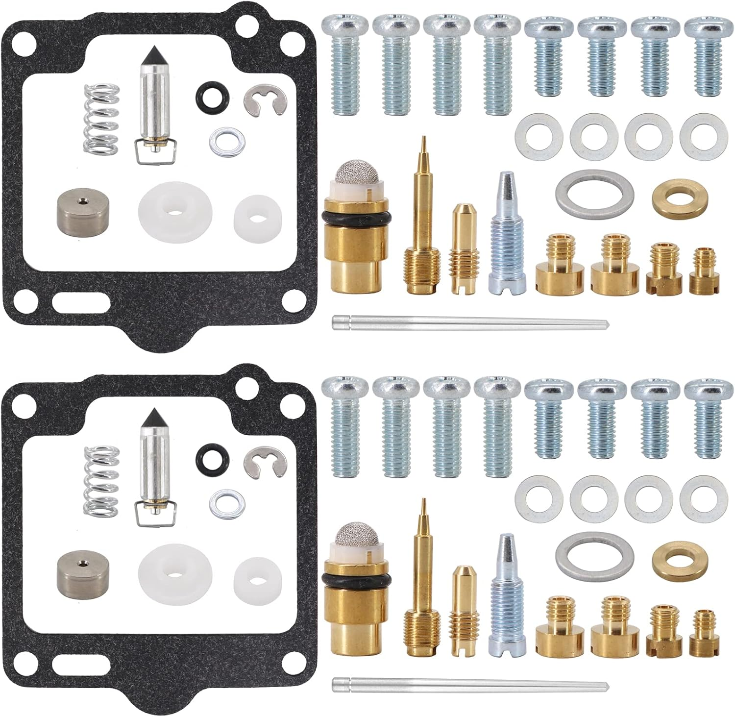KIPA Carburetor Repair Rebuild Kit for Yamaha 1988-1999 XV1100 Virago 1100 1996-1998 XV1100S Virago 1100 Special # 0101-118 image number 1