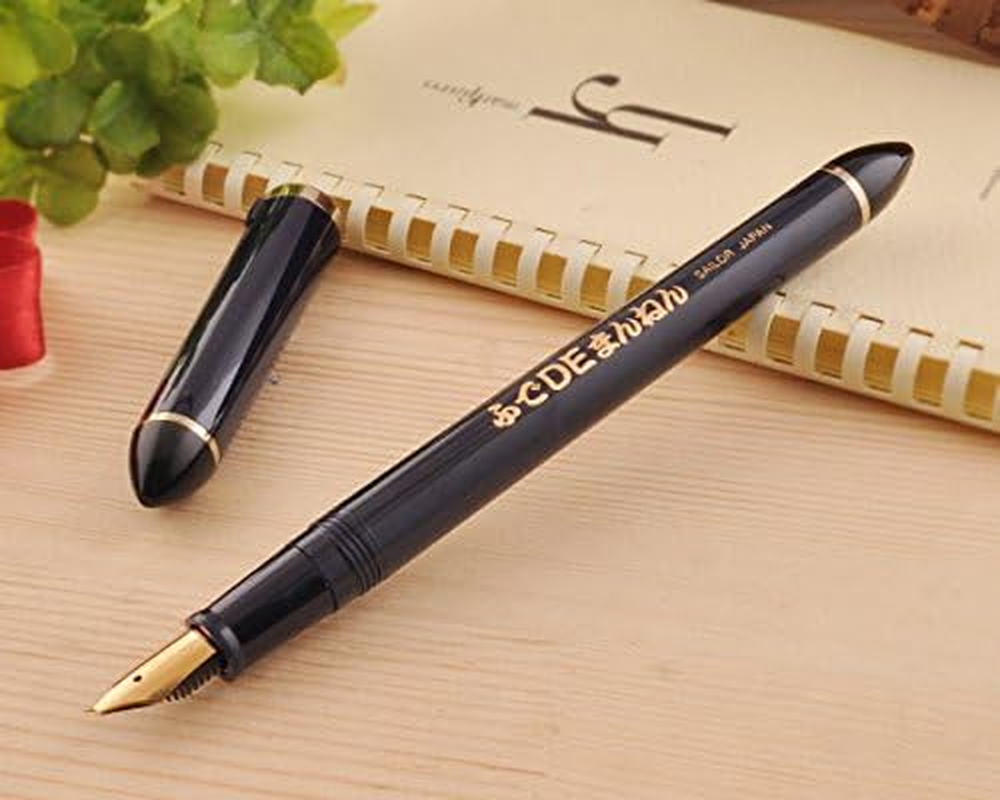 Sailor Fude De Mannen - Stroke Style Calligraphy Fountain Pen - Navy Blue - Nib Angle 40 Degrees (11-0127-740) image number 3