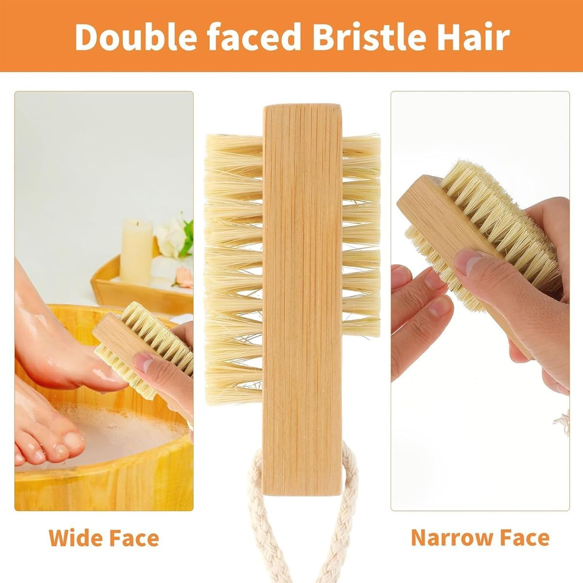 AIMALL 2Pcs Bamboo Sisal Nail Brush Beech Wood Bristle Cleaning Brush, Eco-Friendly Nail Tools for Hand and Nail Care, Natural Bamboo Nail Brushes image number 6