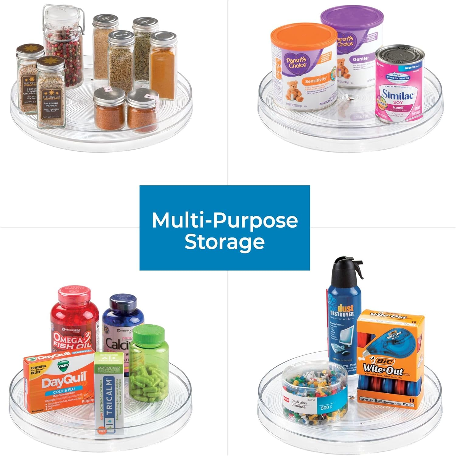 Interdesign 54030ES Linus Spice Carousel Herb Rack image number 2