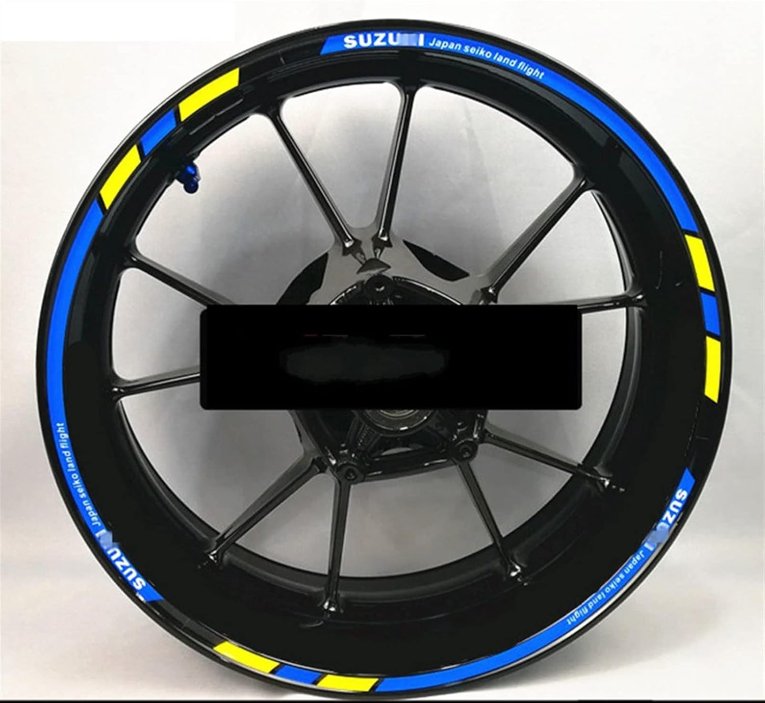 Stickers for Suzuki GSX R750 Motorcycle Rim Stickers Rim Edge Sticker Rim Edge Stripes Reflective Decals Logo Accessories (Color : 14)