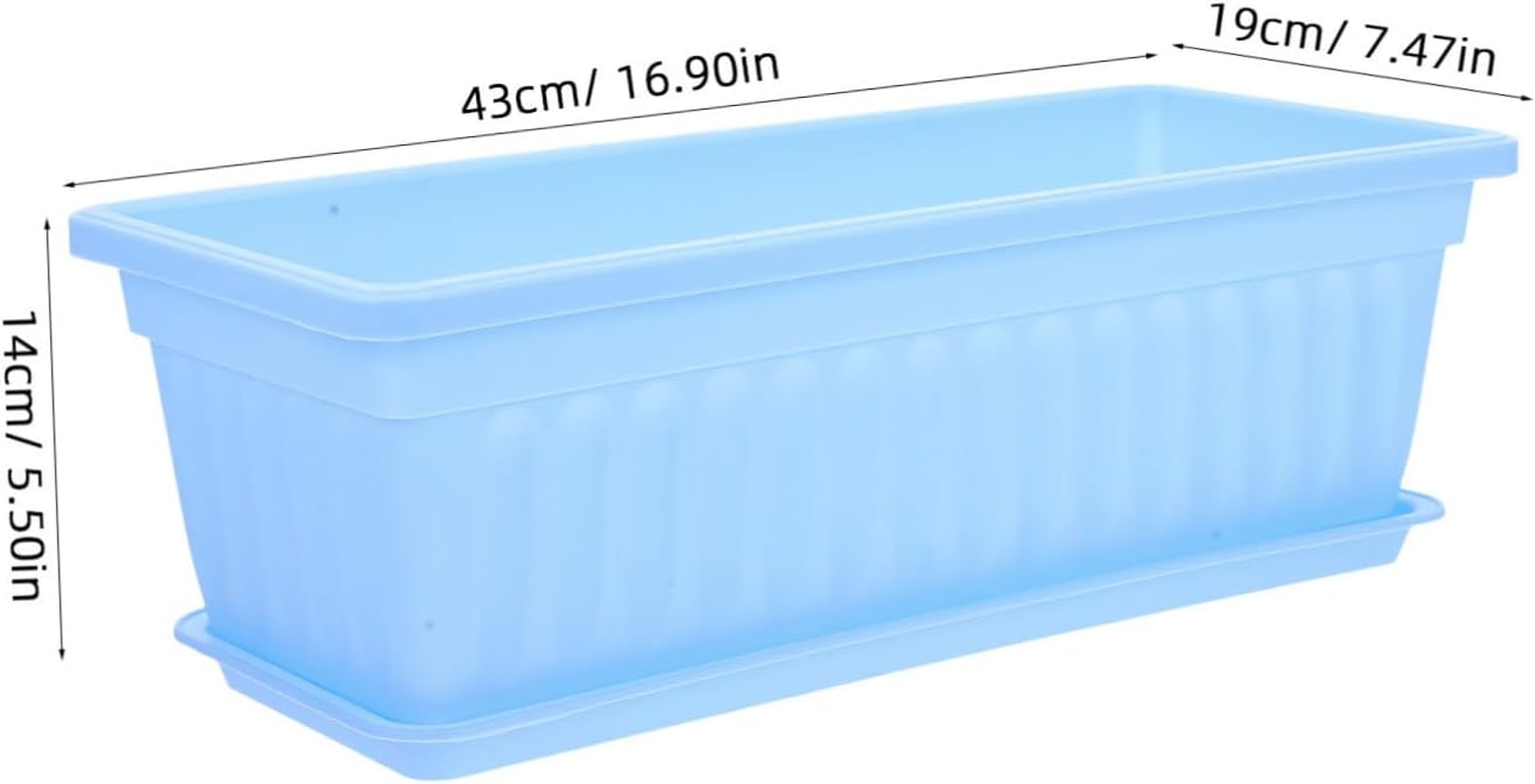 BCOATH 2Pcs Resin Plant Pots Saucer for Indoor Gardening and Orchid Shape for Balcony and Home Decor image number 6