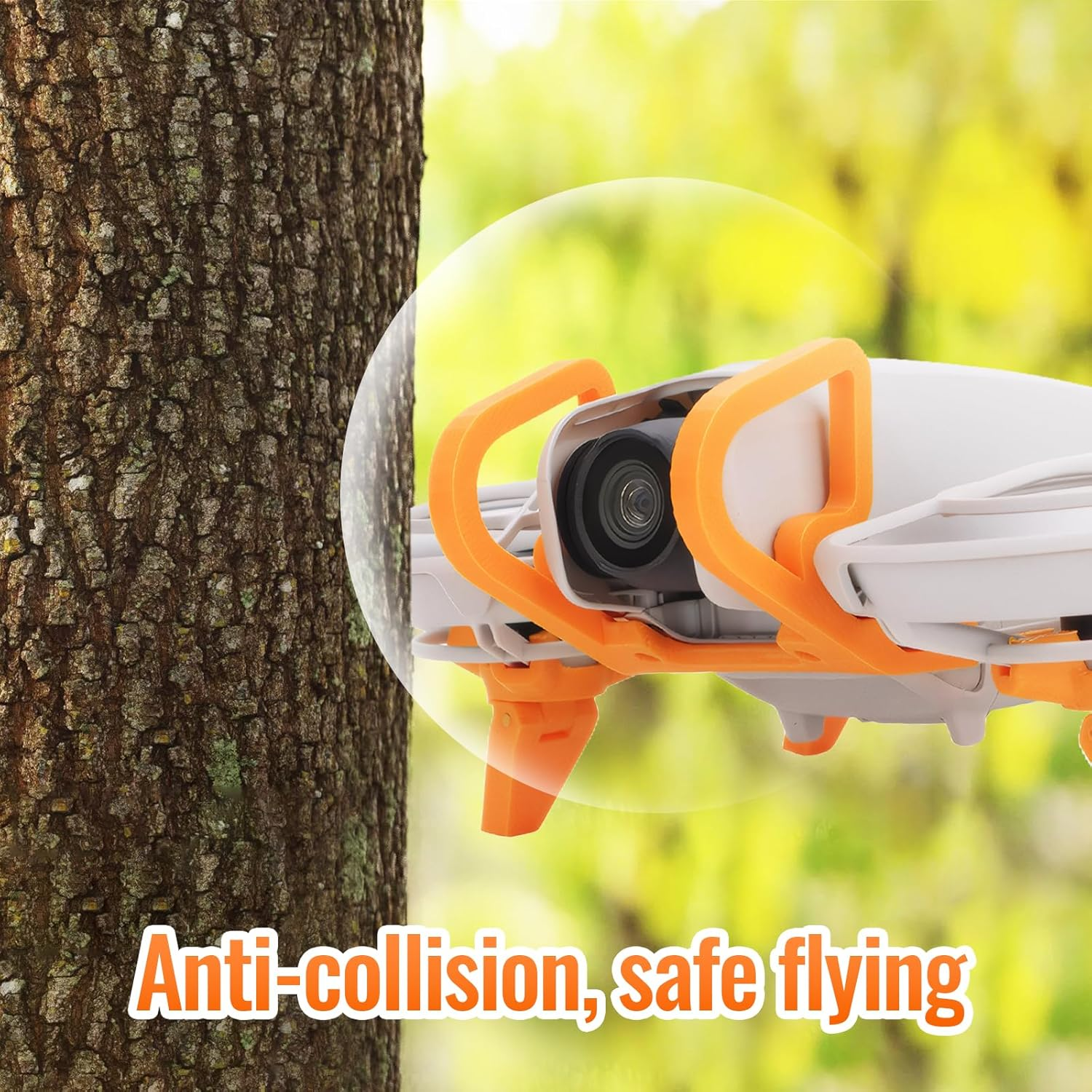 Bumper for Dji Neo Gimbal, Foldable Booster Stand for Pocket Drone Neo, Orange Bumper and Foldable Stand for Drone Dji Neo Accessories, for Dji Neo Protection image number 4