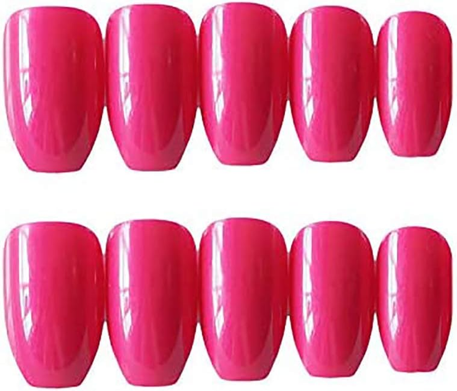 24Pcs False Nails Long Artificial Fake Nail Ballerina Glossy Full Cover Durable for Women and Girls image number 2