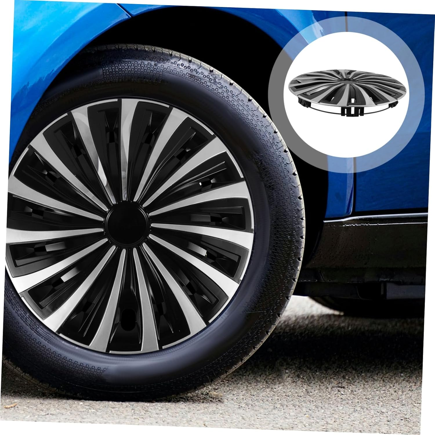 Ipetboom Decorative Wheel Hub Cap Car Rim Cover Steel Wheel Hubcaps Automotive Hub Cover