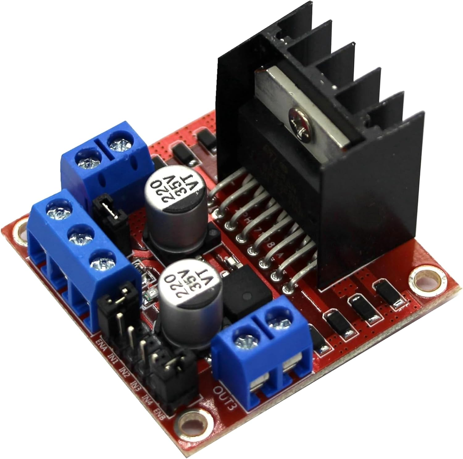 4Pcs L298N Stepper Motor DC Dual H-Bridge Motor Driver | Controller Module|L298N Motor Drivers Used for Arduino Intelligent Automotive Power Supply UNO MEGA R3 Mega2560 image number 3