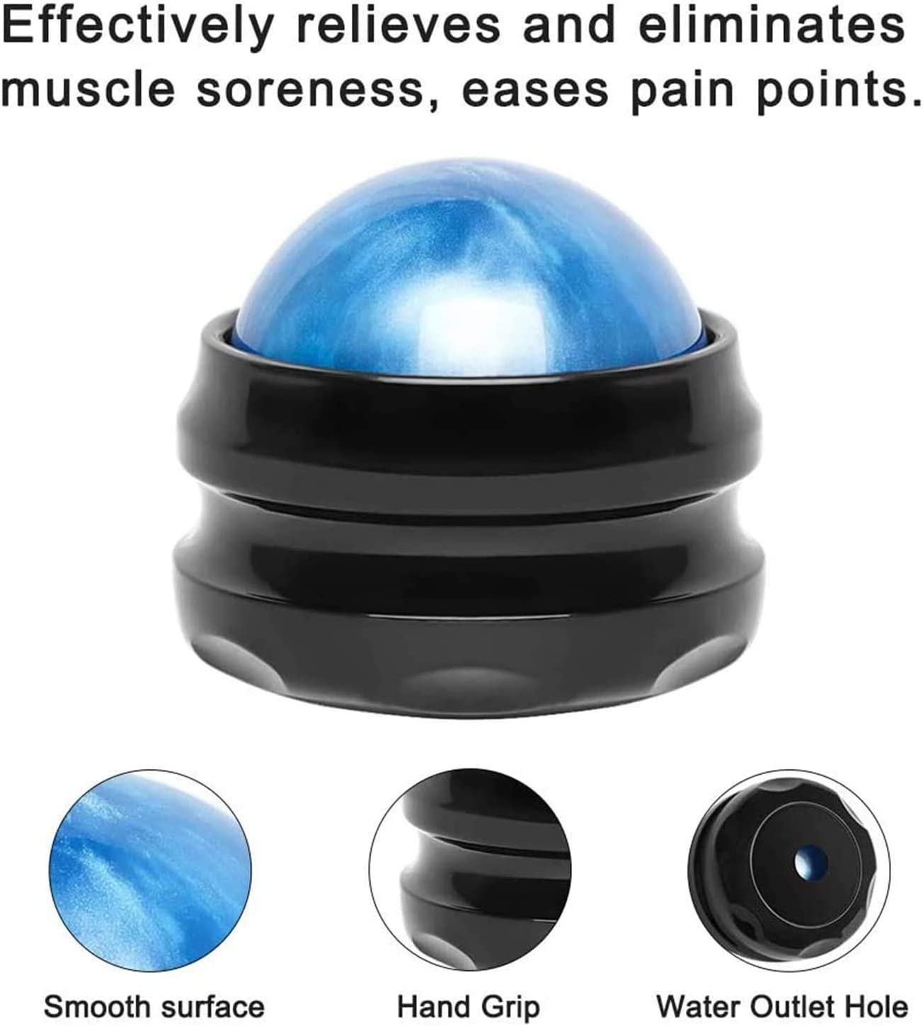 Massage Ball, WOVTE Lacrosse Balls, Self Massage Tool for Sore Muscles, Shoulders, Neck, Back, Foot, Body, Deep Tissue, Trigger Point, Muscle Knots, Yoga and Myofascial Release (Blue) image number 5