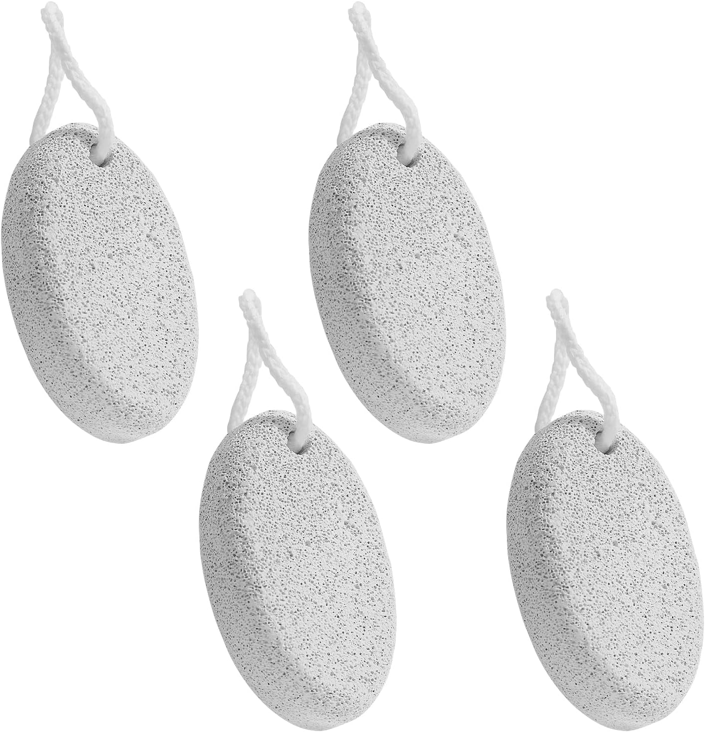 Shingidea 4 Pcs Natural Lava Pumice Stone for Feet Callus Remover, 9X6X2.6Cm Grey Exfoliating Foot File and Pedicure Tools, Hard Skin Dead Removal Professional Care Home Spa Treatment image number 1