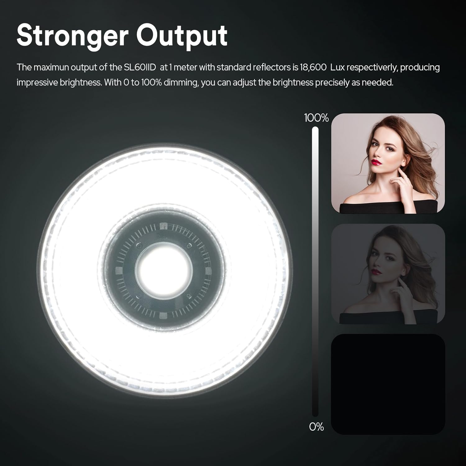 Godox SL60IID 70W COB LED Video Light Daylight, 5600K, 8 FX Effects, 2.4G Wireless, APP Control, Stronger Output, More Slient, Bowens Mount Led Continuous Video Light for Video Recording, Photography image number 6