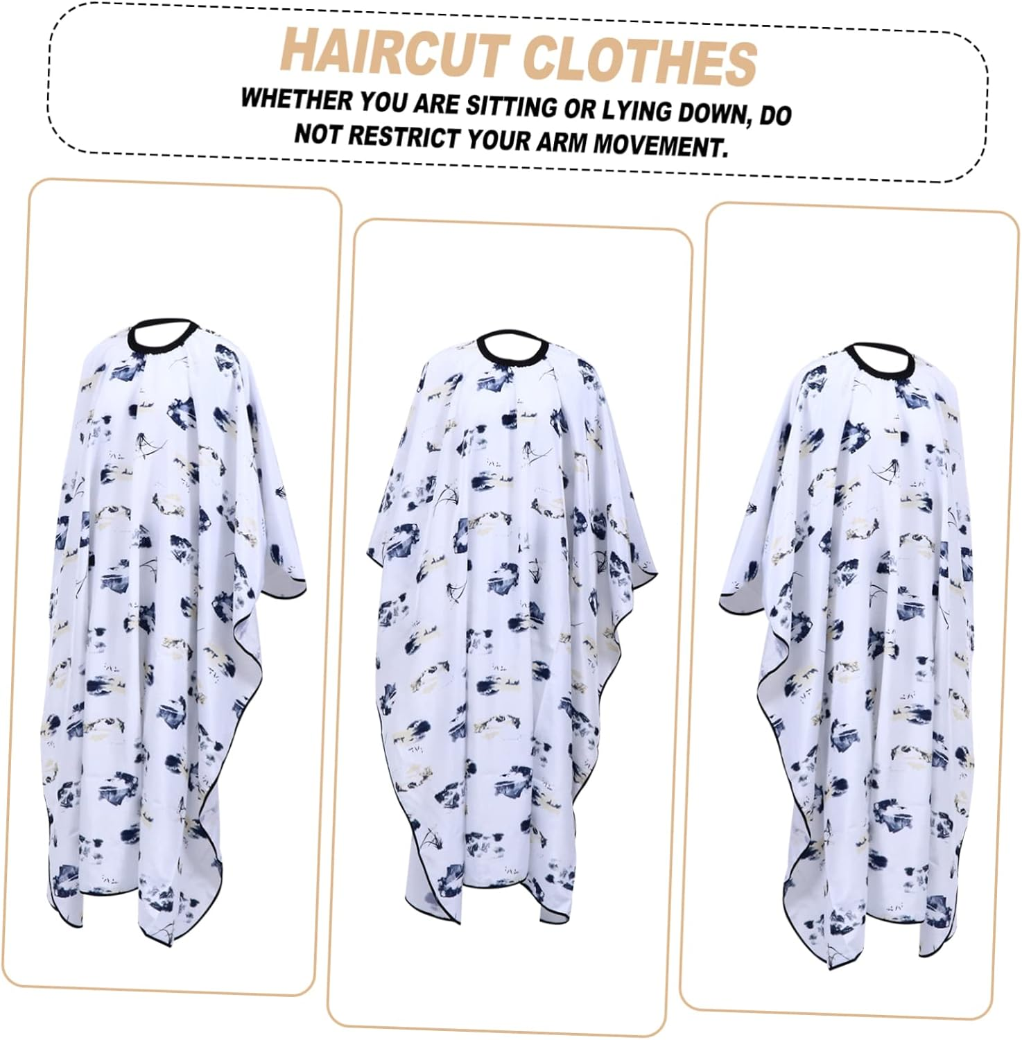 Healvian Haircut Cape Barber Cape for Adults Salon Barbers Hairdressing Hair Cutting Shop Supply image number 5