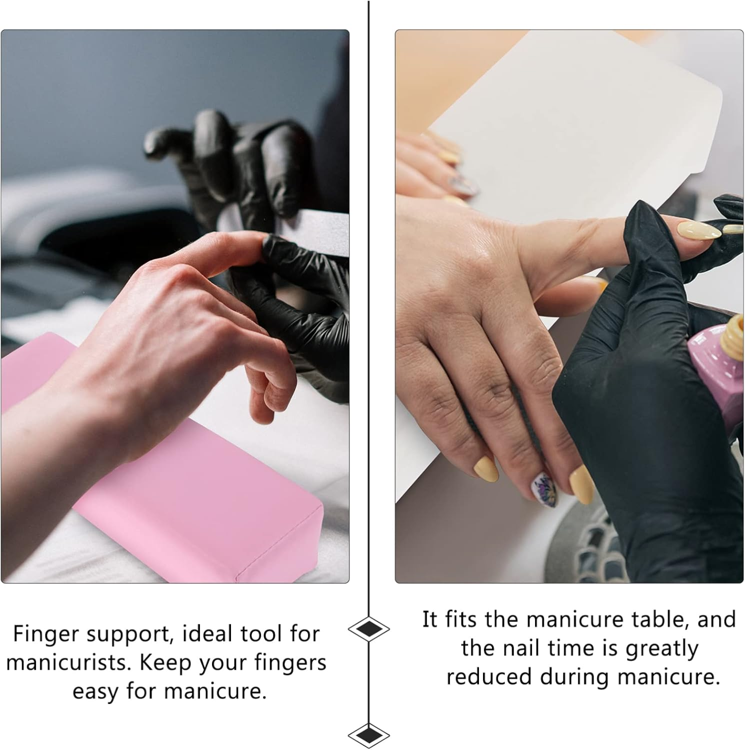 CTIRCHIU 2Pcs Nail Art Tools Manicure Hand Pads Comfortable Pillow for Nail Salons Easy to Use image number 2