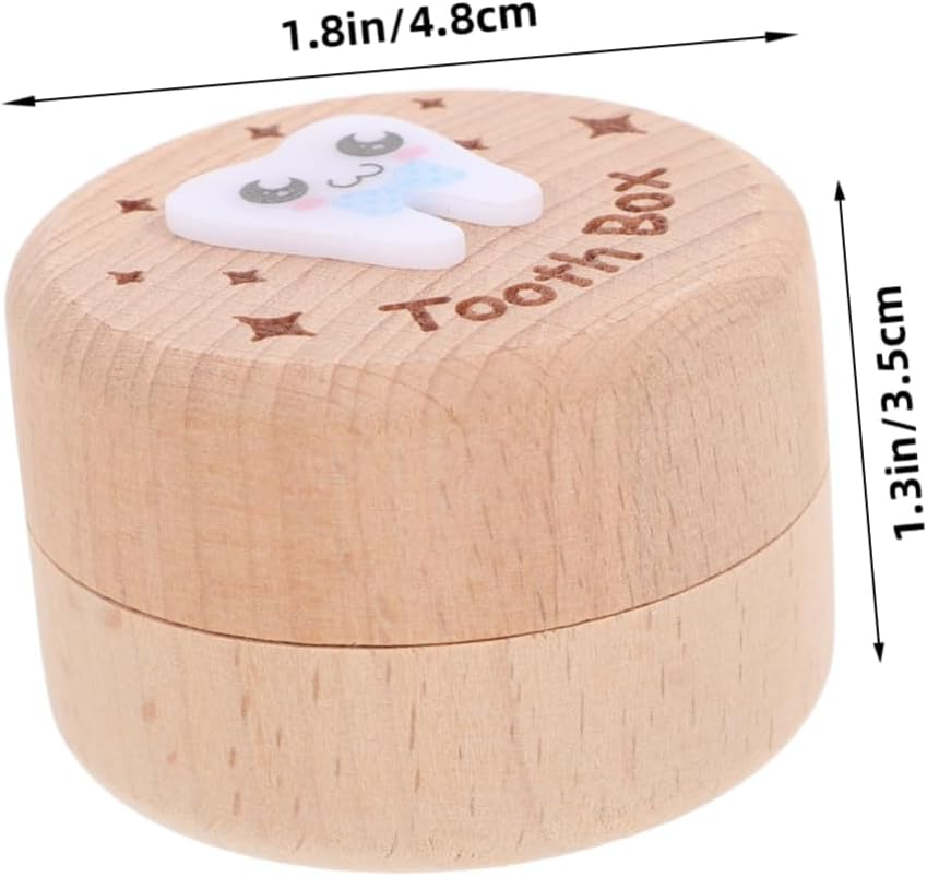 ERINGOGO First Tooth Keepsake Box Wooden Tooth Organizer Modern Minimalist Design image number 6