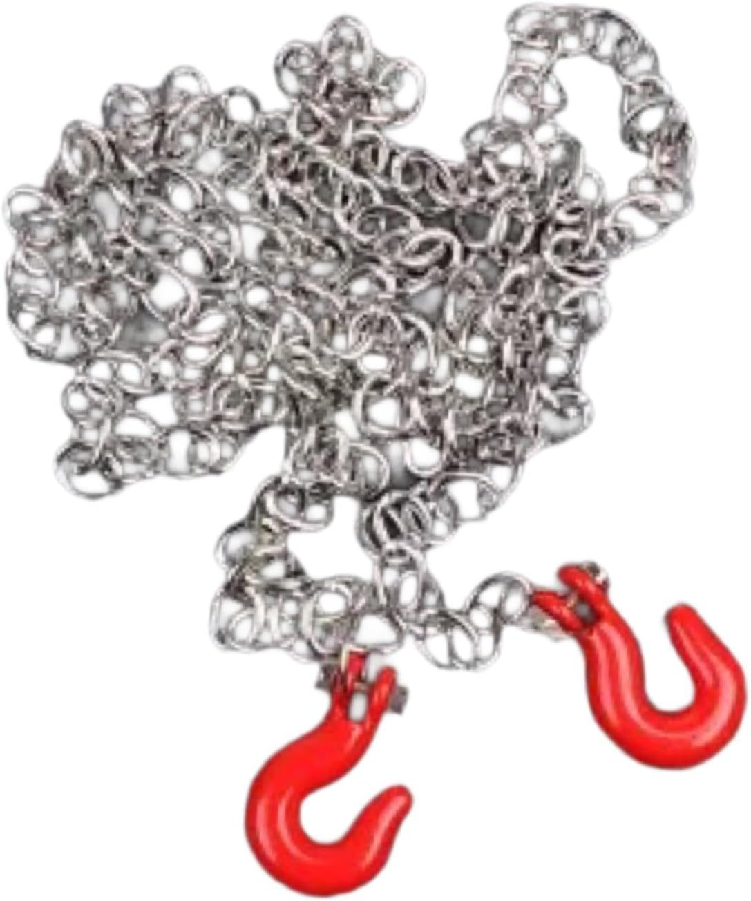 Dickly RC Car Tow Hook Chain Attractive with Trailer Hook Metal for 1/12 Truck Vehicles image number 3