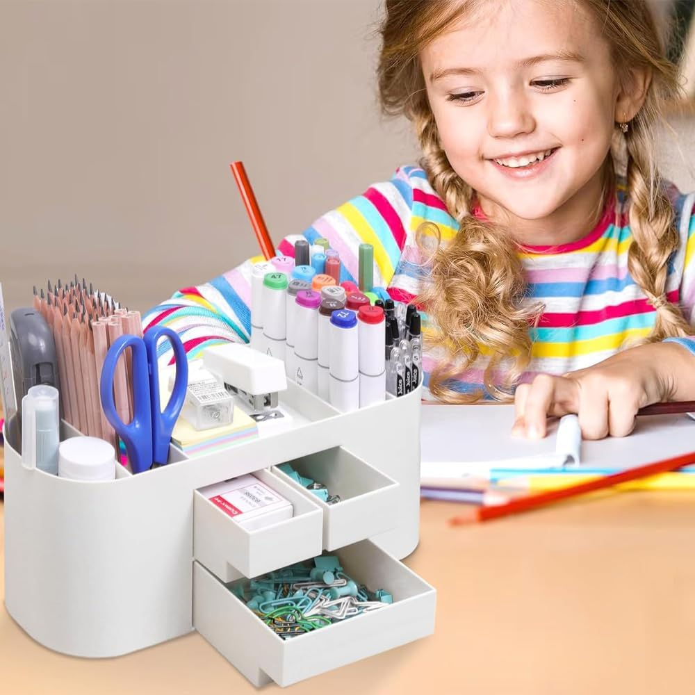 Desk Organizer with 3 Drawer,