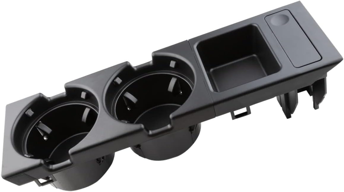 Cup Holder Fits 1998-2005 E46 3 Series 318I 320I 325I 328I 330I Front Drinks Holder Center Console Replace 51168217953 Black Attachment
