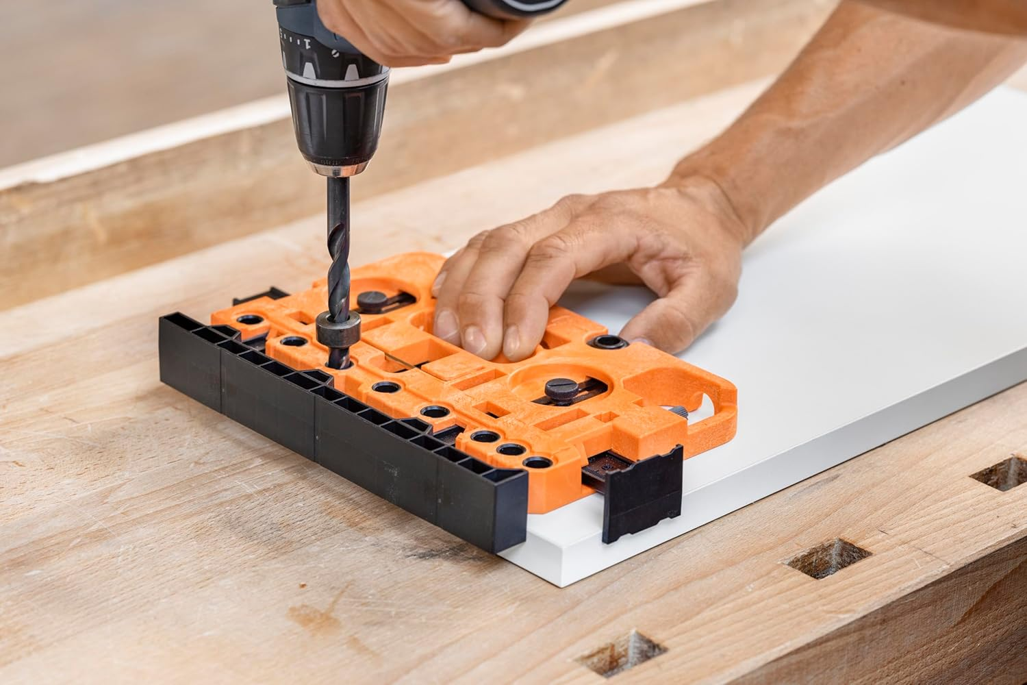 Blum Drilling Gauge for Aventos, Tandembox Intivo/Tandembox plus Orange, 1 Piece image number 1