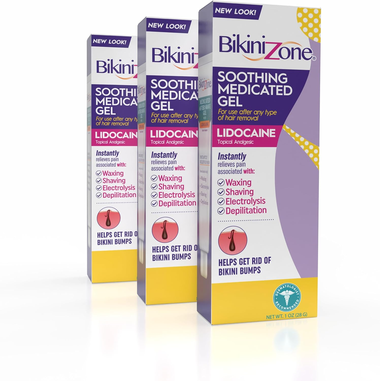 Bikini Zone Medicated after Shave Gel Lidocaine Razor Bump Relief, 1 Oz, 1 Pack image number 5