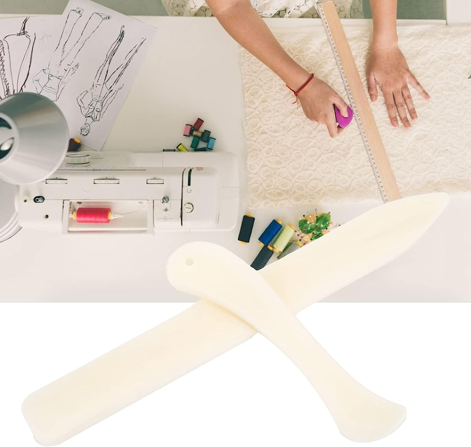 Bone Folder, Origami Paper Creaser Traditional for Scrapbooking for Sewing for Card Making for Bookbinding image number 2