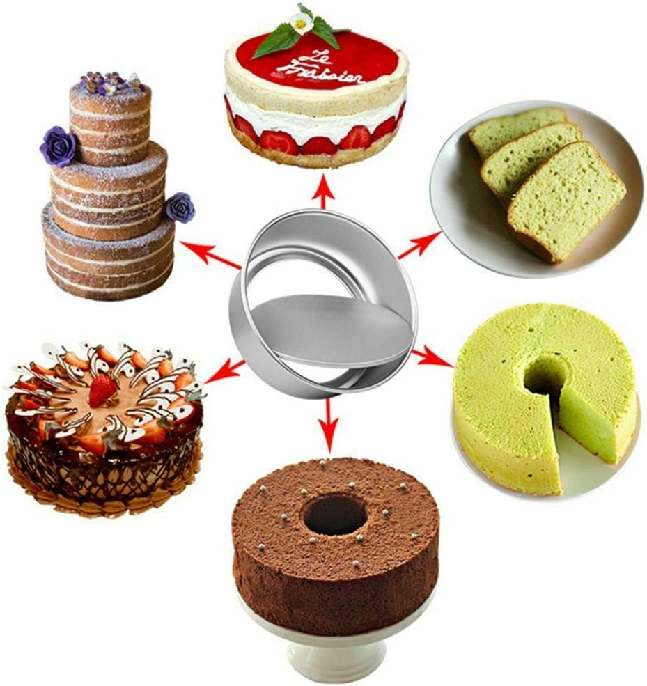 4/5/6/8 Inch Cake Mould round DIY Cakes Pastry Mould Baking Tin Pan Reusable AU (6") image number 3