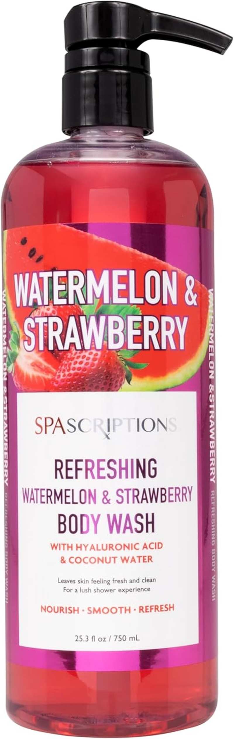 Spascriptions Refreshing Watermelon and Strawberry Body Wash 750 Ml image number 1