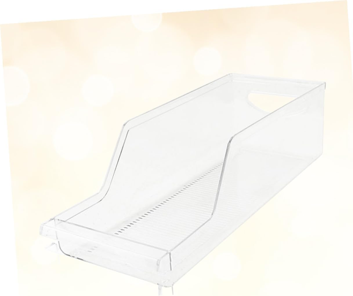 ULTECHNOVO Clear Stackable Beverage Storage Rack for Refrigerator Fridge Holder Food Grade PP Container Organizer for Kitchen Pantry Drinks Eggs and Vegetables Storage image number 6