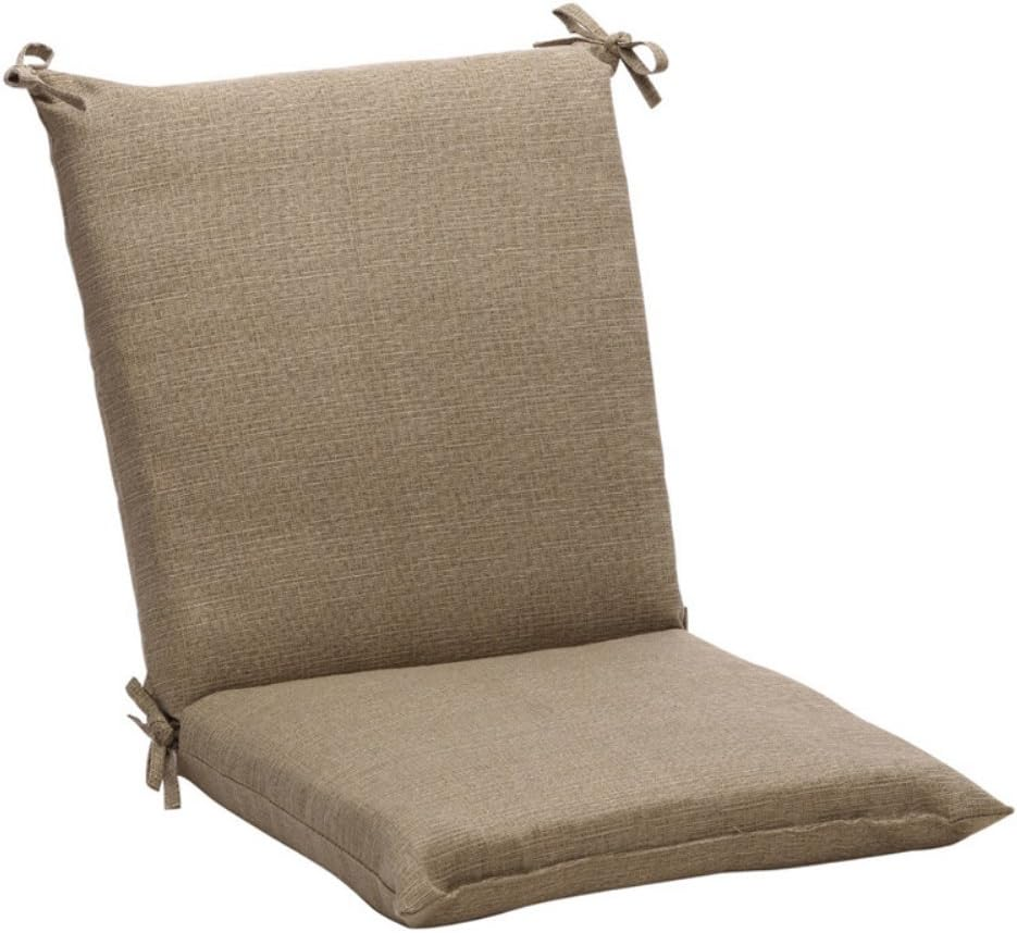 Pillow Perfect Indoor/Outdoor Taupe Textured Solid Wicker Loveseat Cushion image number 1