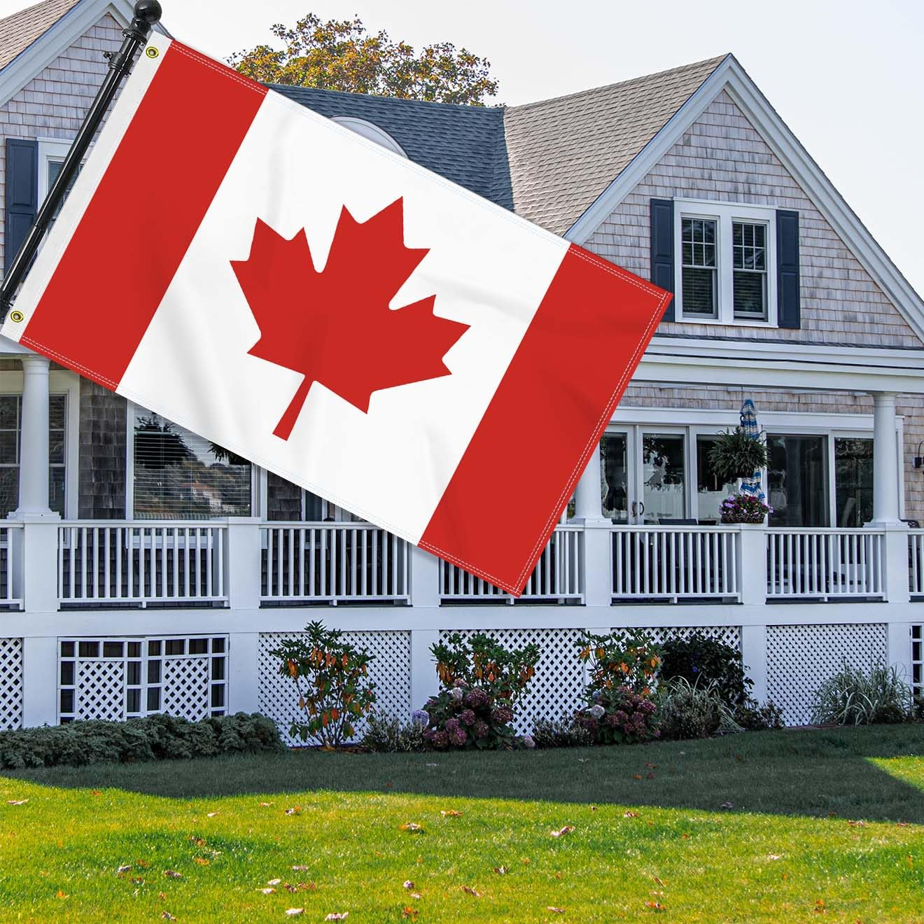 Large 3&times;5 FT Canada Flag, Big Canadian 100D National Outdoor Banner,Decorgarden with Brass Gromment image number 1