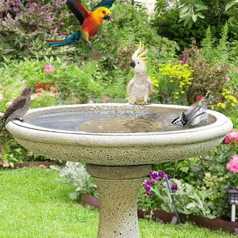 Ksngtixe 1 Pcs Pure Copper Bird Bath Disc &ndash; Safe Cleaning Disk for Outdoor Pond, Balcony & Garden, Winter-Ready Pet Supplies, Decorative Family & Friends image number 2