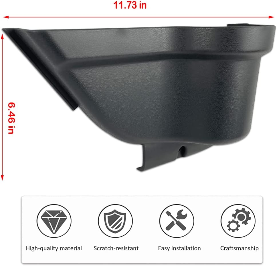 Front Door Side Insert Storage Pockets Box, Driver Passenger Tray Organizer for 2011-2018 Jeep Wrangler JK JKU 2/4 Door, Interior Expansion Accessories image number 1