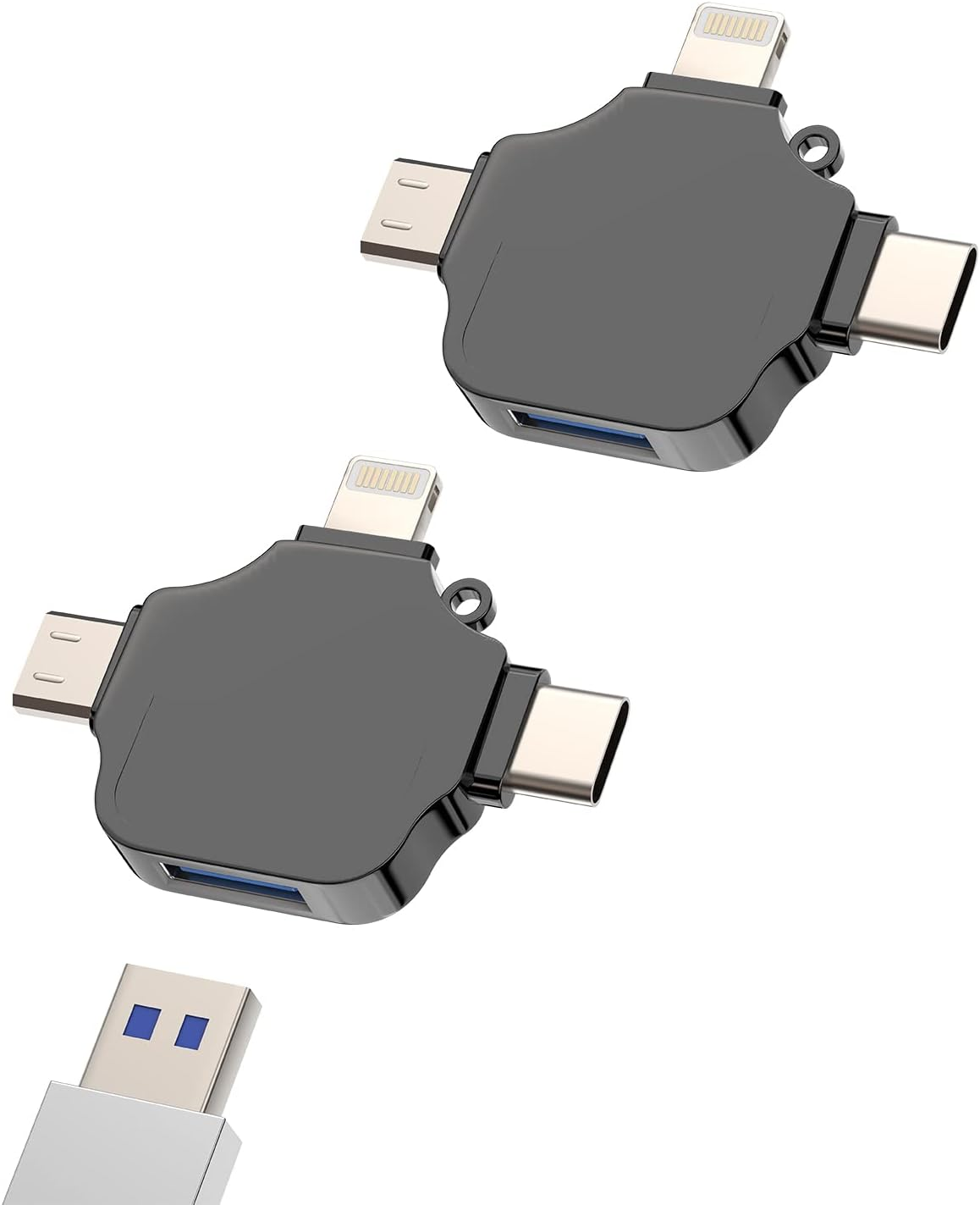 Lightning Male to USB Female Adapter for Apple for Iphone15 Pro Max plus for Ipad OTG Cable Micro Type C Android Thunderbolt 3 Port Adaptador Conector Micro USB C Camera,Flash Drive,Mouse,Keyboard