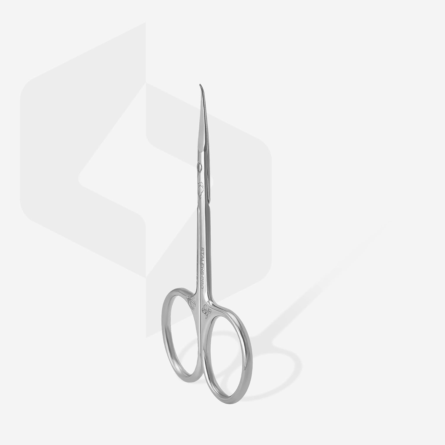 Staleks Pro, Exclusive Cuticle Scissors, Blades with Hook, Manicure Pedicure (SX-23/2 Series) (Design Magnolia) image number 1
