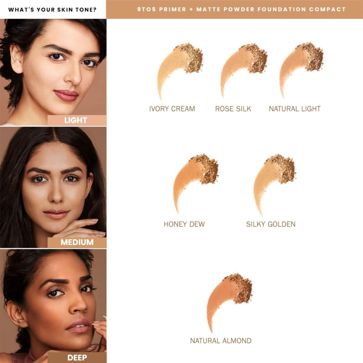 Lakme 9 to 5 Primer with Matte Powder Foundation Compact, Natural Light, 9G image number 3