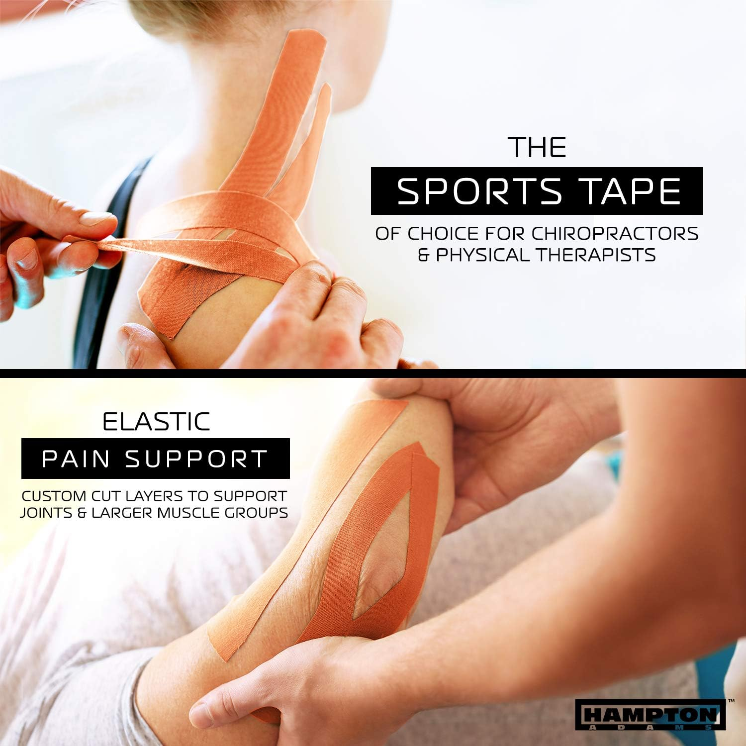 (135 Feet) Bulk Kinesiology Tape Waterproof Roll Sports Therapy Support for Knee, Muscle, Wrist, Shoulder, Back/Original Uncut Premium Therapeutic Elastic & Hypoallergenic Cotton - Green image number 7