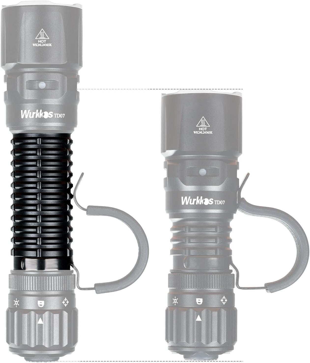 Wurkkos Long Tube for Td07(Black)