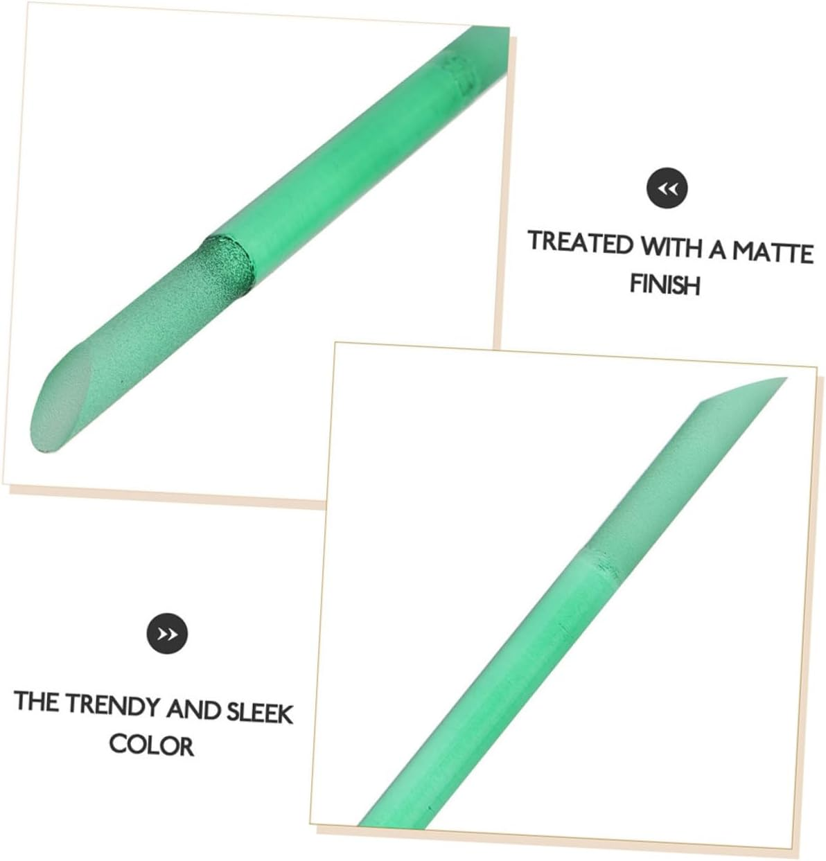 IWOWHERO 2Pcs Nail Files Glass Nail Files Crystal Manicure Kit Art Cuticle Remover image number 2