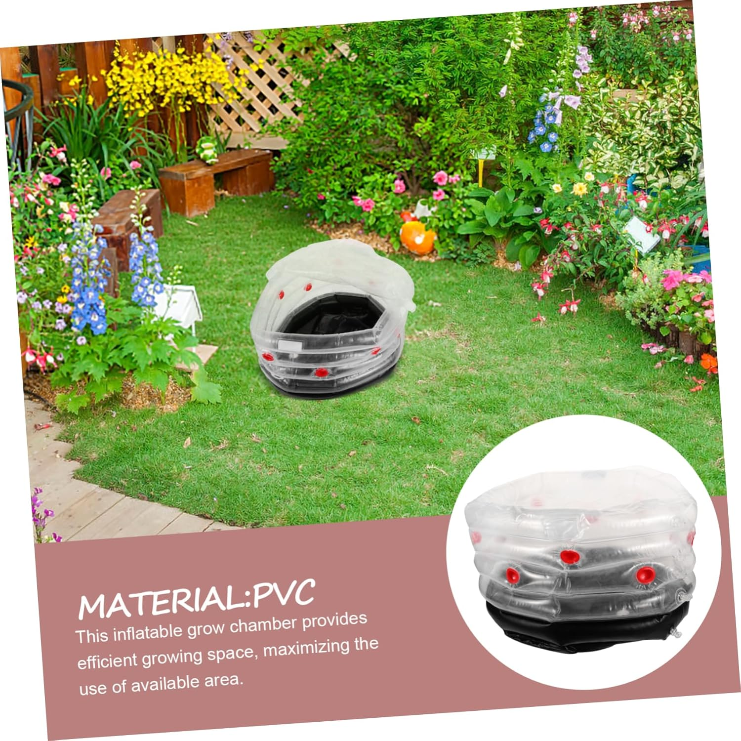 CIMAXIC Inflatable Planting Box for Mushroom Growing Reusable Ventilation for Indoor Gardening and Mushroom Cultivation image number 4
