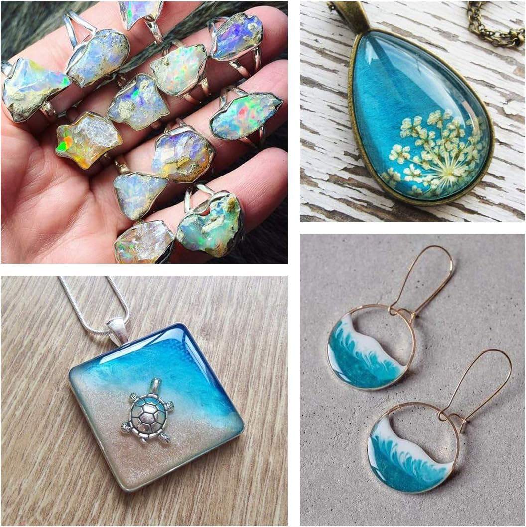 UV Resin, 2 PCS Upgrade Ultraviolet Epoxy Resin Crystal Clear Hard Glue Solar Cure Sunlight Activated Hard Resin for Handmade Jewelry, DIY Craft Decoration, Casting and Coating(200G) image number 1