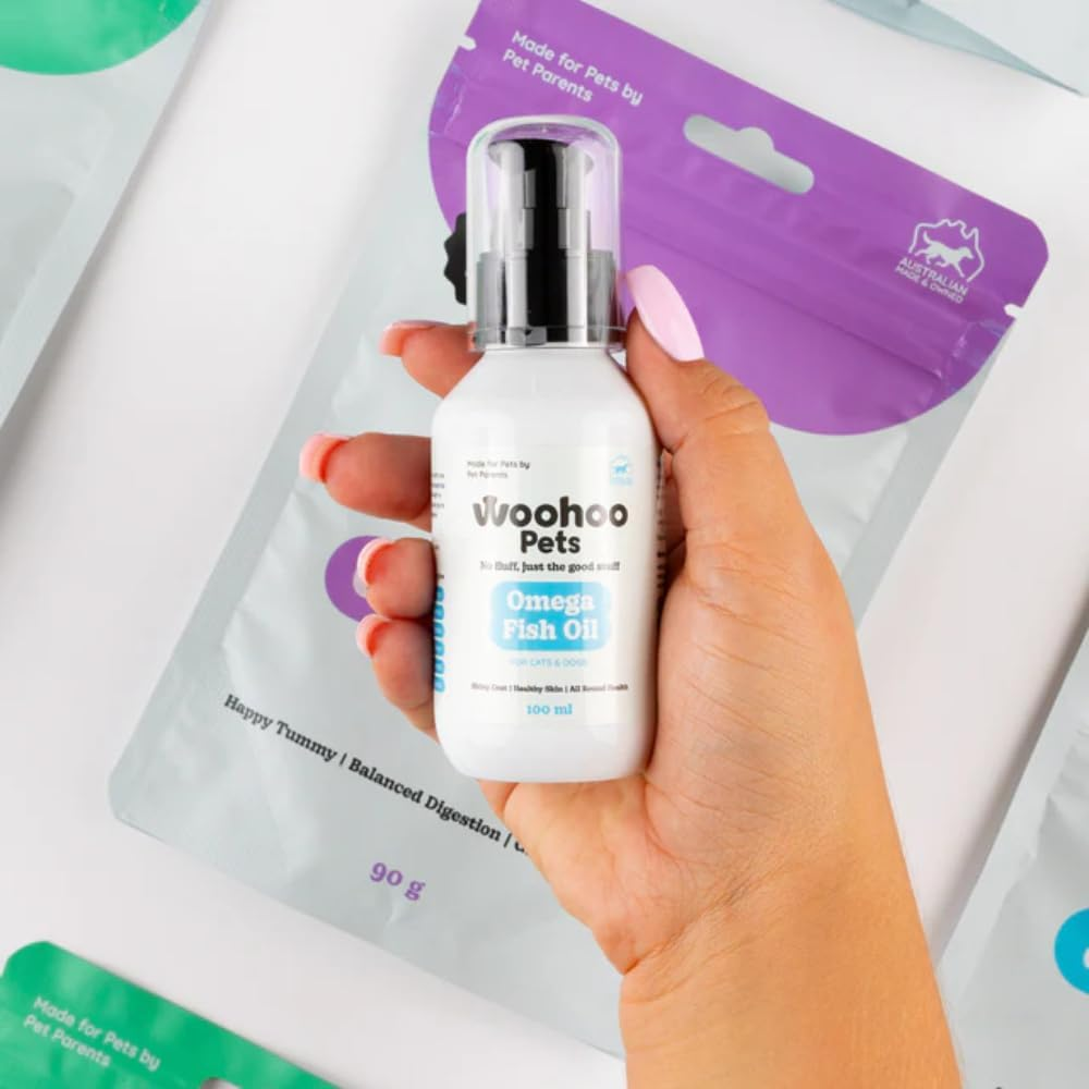 Omega Fish Oil for Dogs & Cats | Natural Supplement for Shiny Coat, Healthy Skin, Joint & Heart Support, 100Ml image number 3