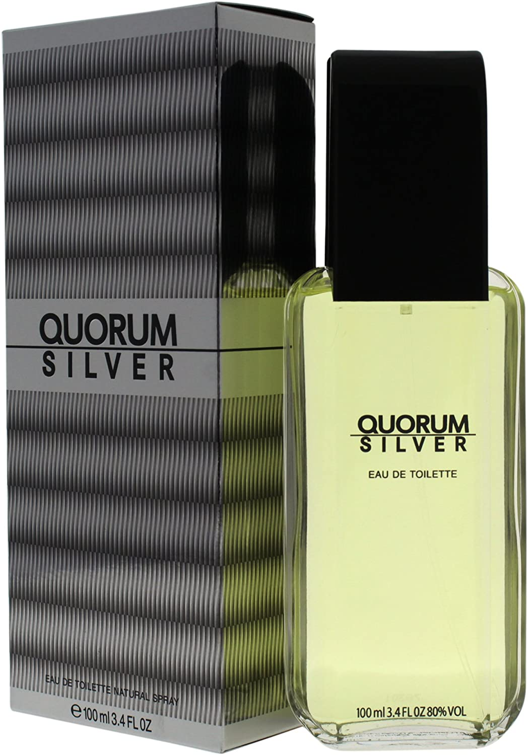 Antonio Puig Quorum Silver Eau De Toilette Spray 3.4 Oz, 100 Milliliters (147419) image number 2