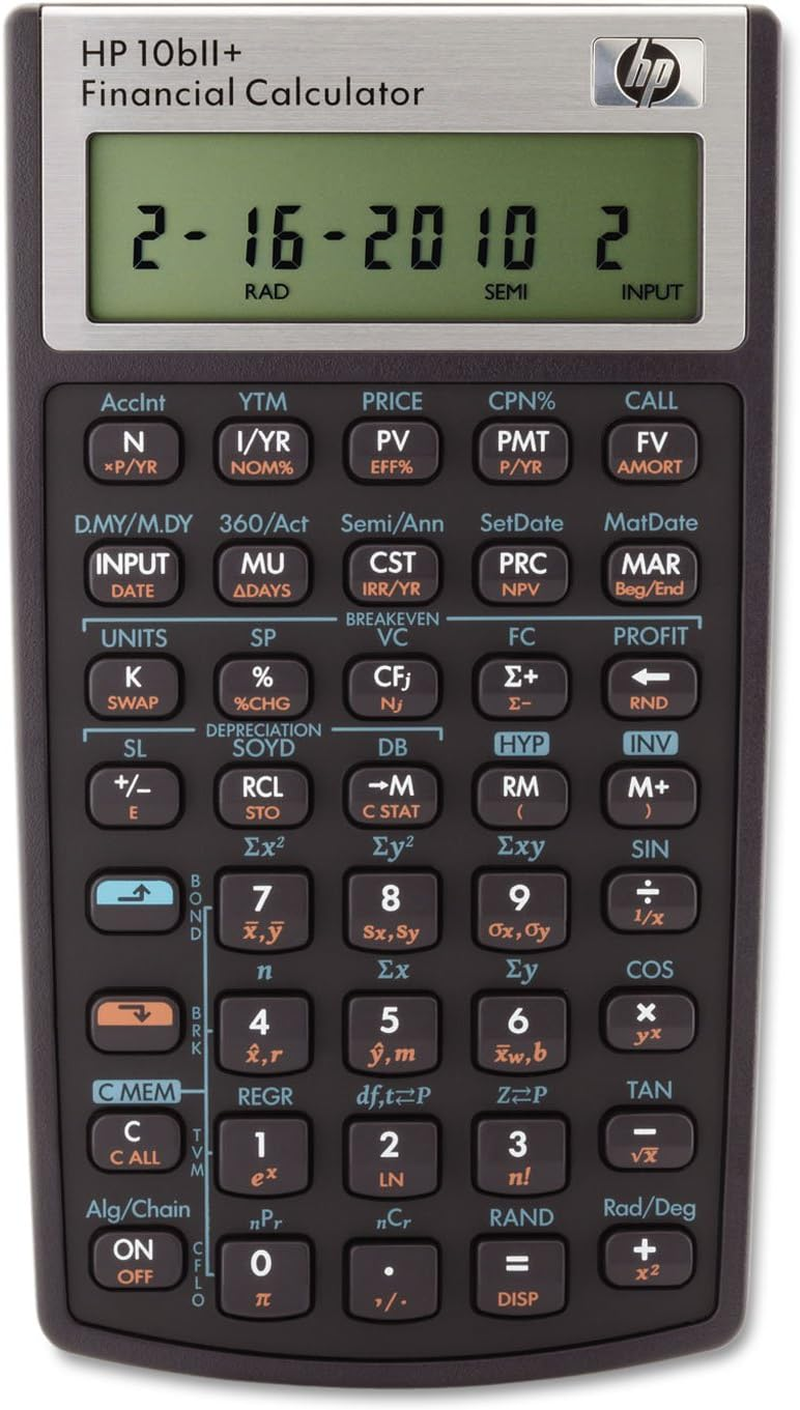 Hewlett Packard HP 10Bii+ Financial Calculator