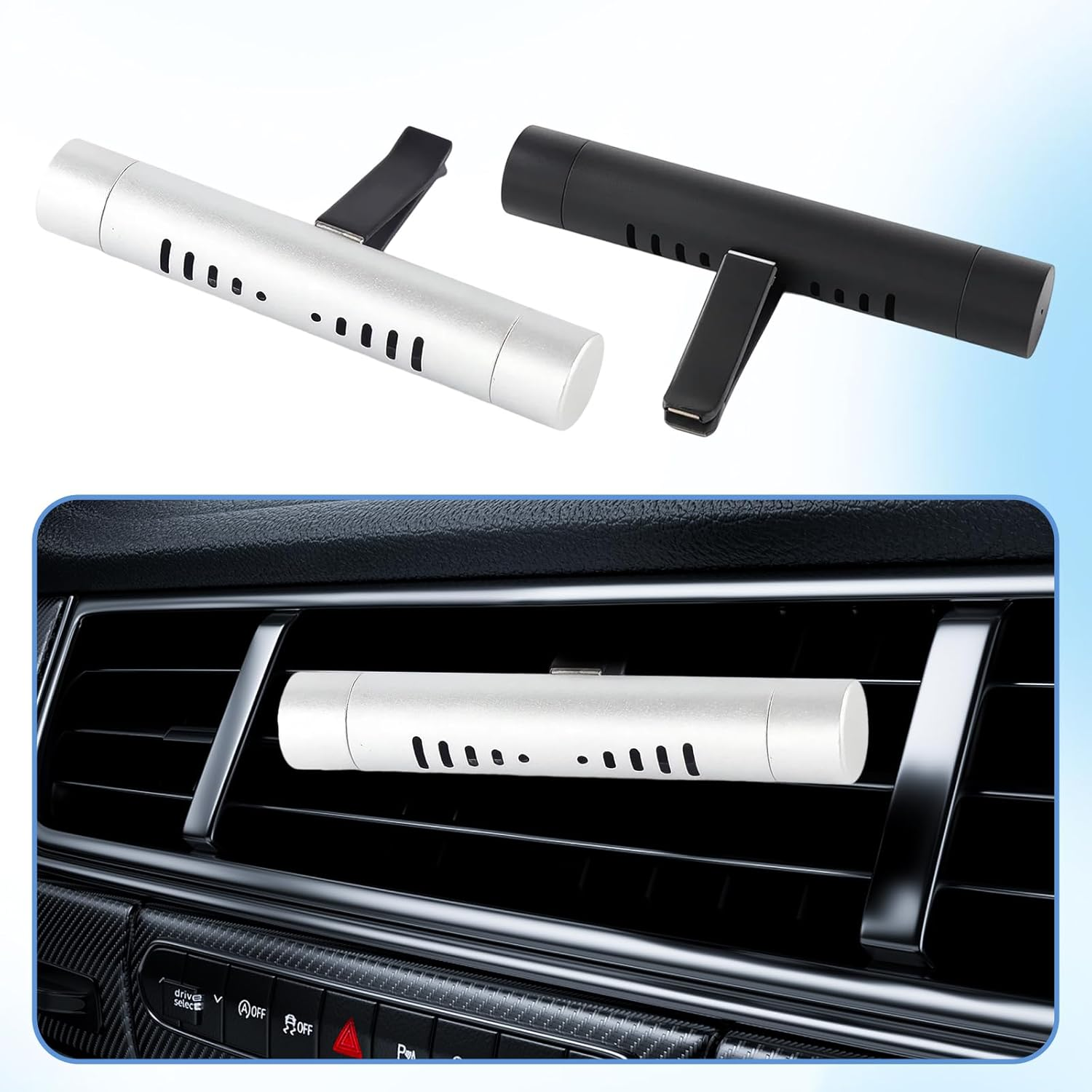 2 Pcs Car Diffuser, Glasshouse Car Air Freshener with 15 Scent Refills,Vent Clips, Long-Lasting Car Scent, Car Perfume Air Freshener, Essentials for Fresh and Pleasant Ride image number 5