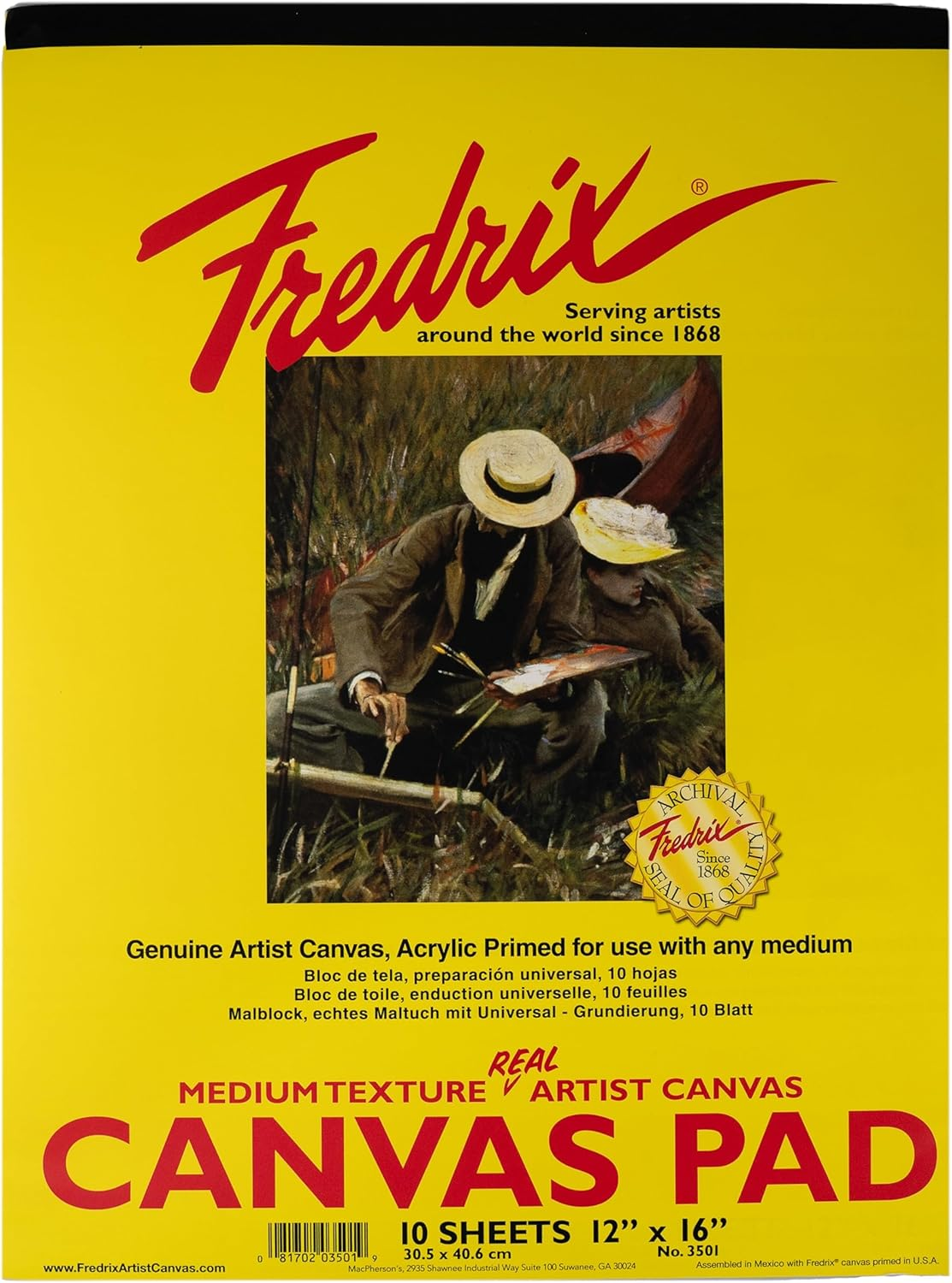 Fredrix 3500 Canvas Pads, 9 by 12-Inch image number 5